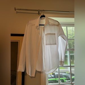 Women’s XS Hollister White Button Down Shirt